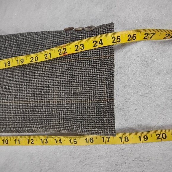 Haggar Imperial Men's Brown Leading Into A Light Gold Tweed Sport Coat Size 44L - Picture 10 of 12